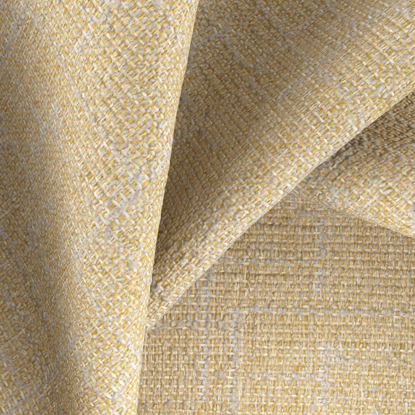 JF FABRICS Lennon 16 J9771 Boucle Plain, Texture Mustard yellow, Grey, Taupe  Boucle - 10124416