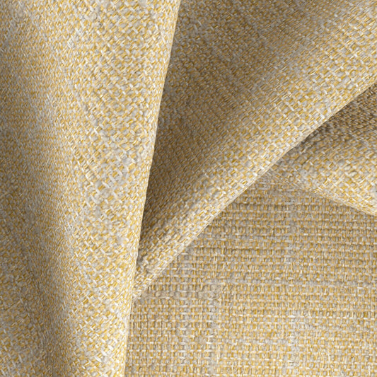 JF FABRICS Lennon 16 J9771 Boucle Plain, Texture Mustard yellow, Grey, Taupe  Boucle - 10124416