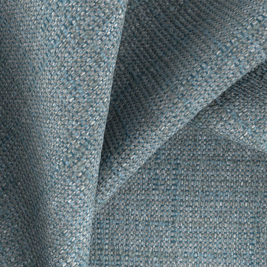 JF FABRICS Lennon 63 J9771 Boucle Plain, Texture Steel Blue, Teal, Grey  Boucle - 10124463