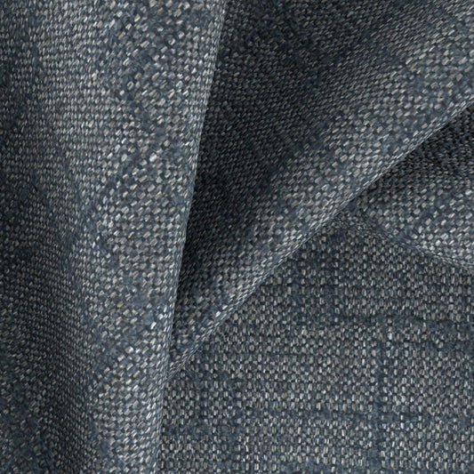 JF FABRICS Lennon 67 J9771 Boucle Plain, Texture Navy, Ink Blue, Grey  Boucle - 10124467