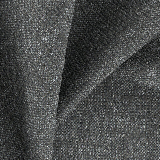 JF FABRICS Lennon 98 J9771 Boucle Plain, Texture Charcoal Grey, Black  Boucle - 10124498