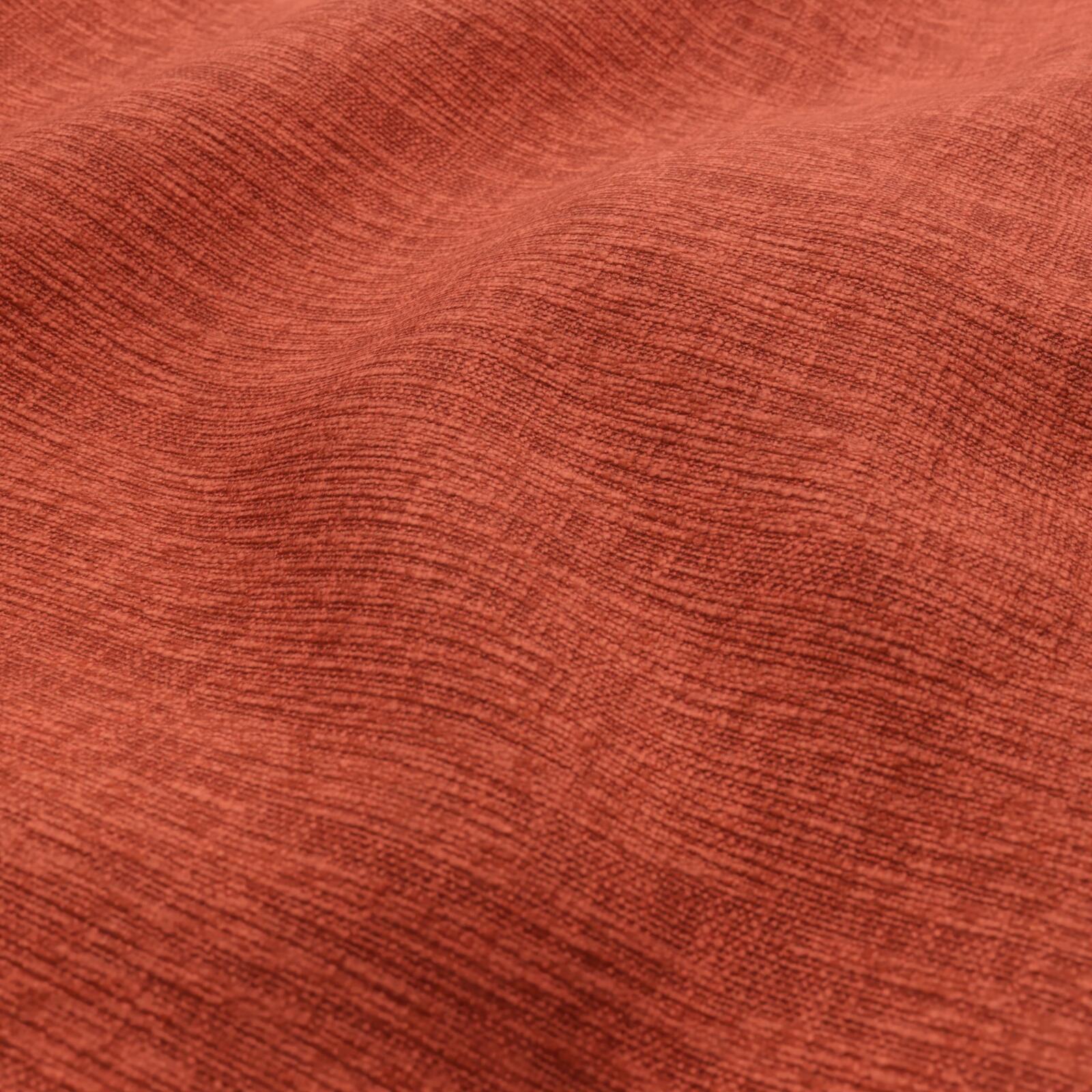 Rust orange woven fabric with subtle texture and soft drape.