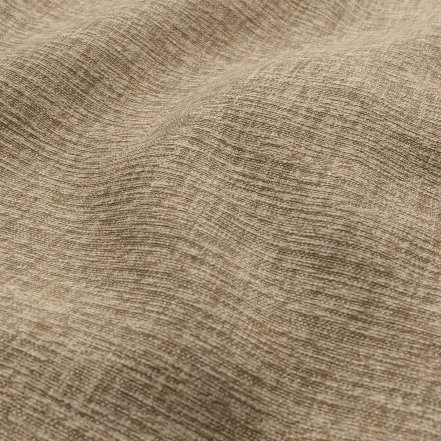 Beige linen-textured fabric with subtle heathering and soft folds.