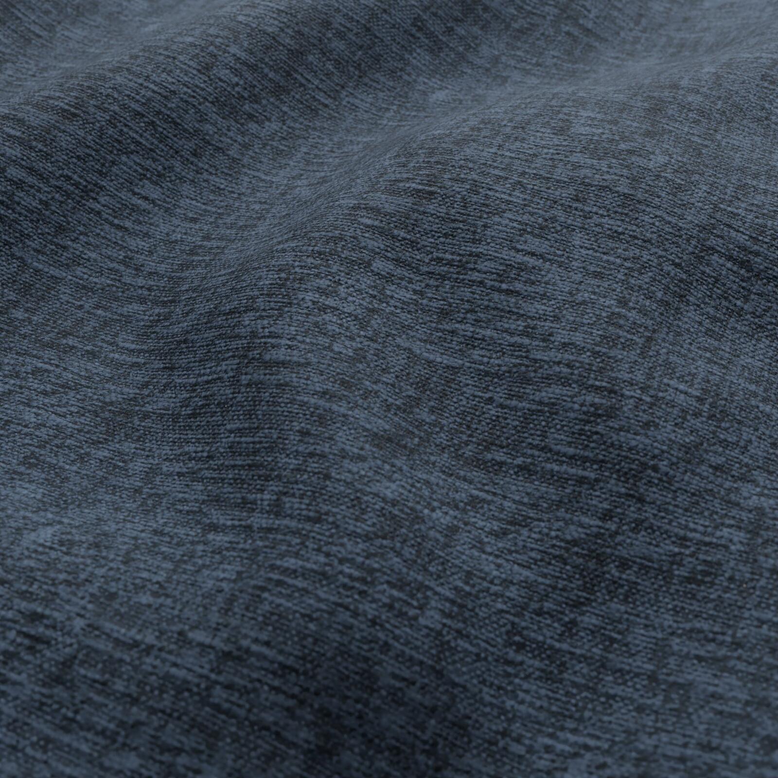 Dark blue textured fabric with subtle heathered waves and brushed nap, ideal for upholstery or apparel.