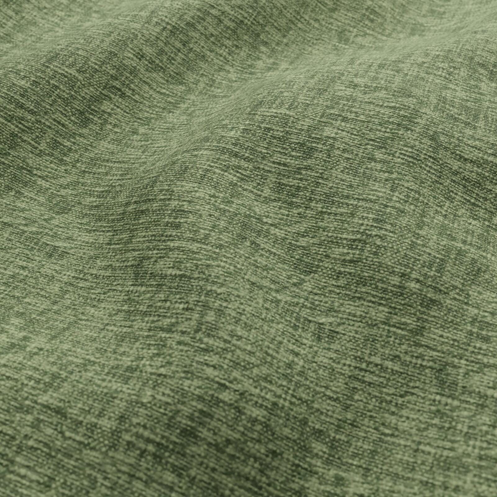 Olive green woven fabric with a plain weave.