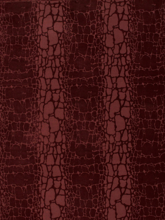 SCALAMANDRE OUTLET  FABRIC CROCODILE VELVET  FABRIC BORDEAUX   - LE 00021831