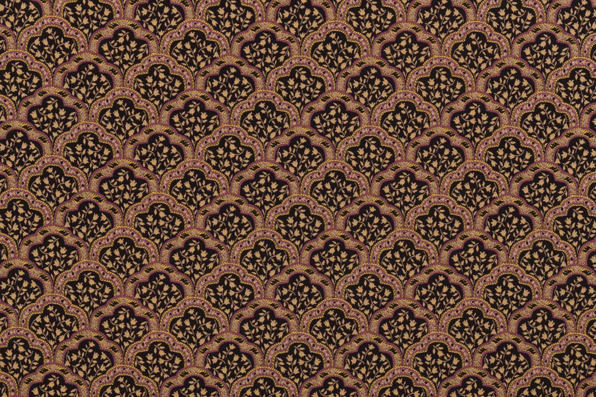 SCALAMANDRE OUTLET  FABRIC BALTHAZAR  FABRIC BLACK   - LE 00031225