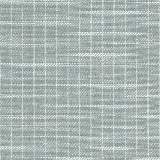 STOUT TEXTILES  UPHOLSTERY,WOVENS TRADITIONAL, PLAID/CHECK AQUA   - LIGH-1