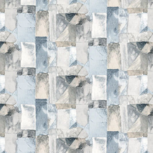 STOUT TEXTILES  MULTIPURPOSE,PRINT TRANSITIONAL,, ABSTRACT DRESDEN,SLATE   - LILB-2