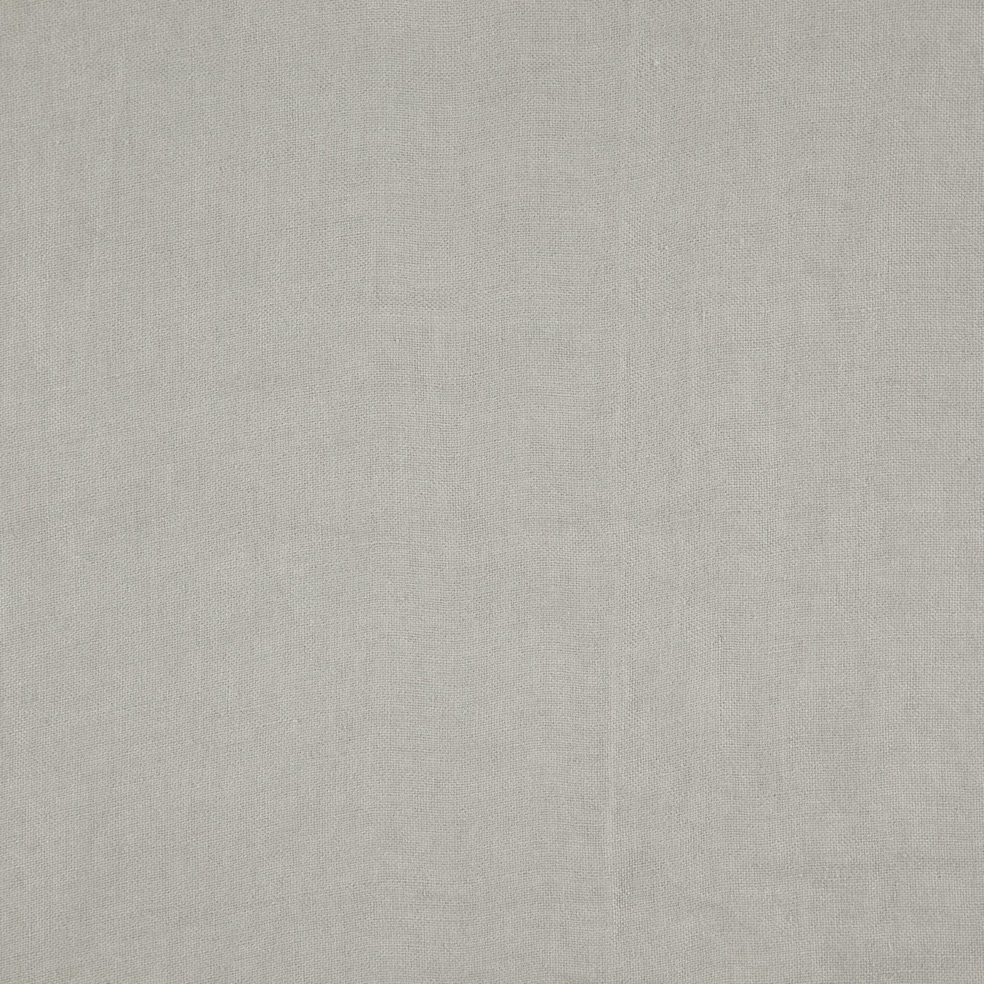Light gray linen fabric swatch with natural weave texture, ideal for upholstery or curtains.