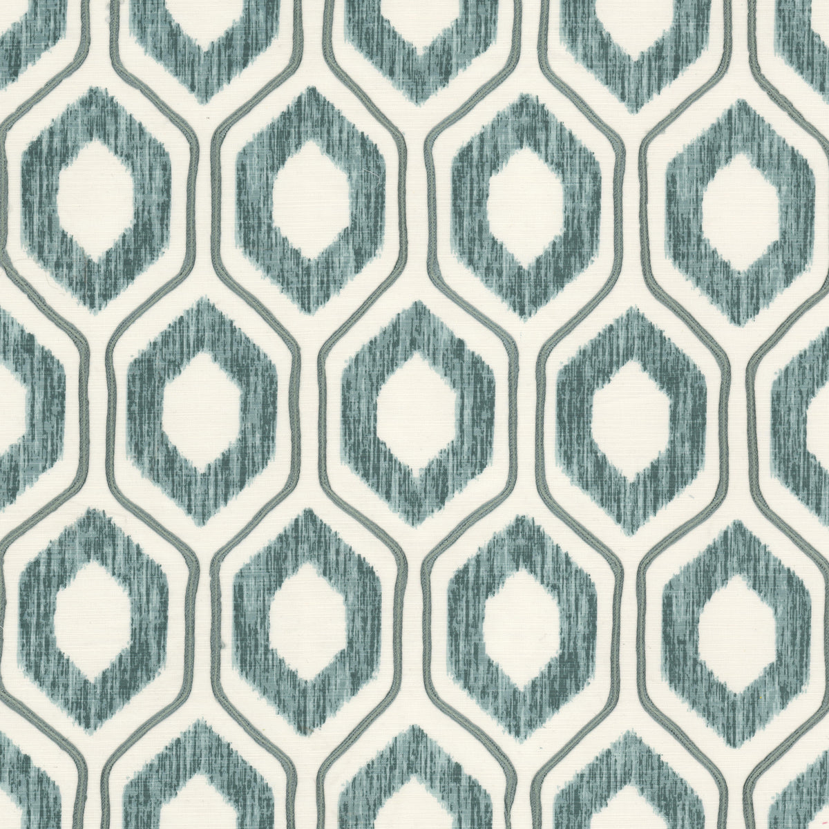 STOUT TEXTILES  MULTIPURPOSE,PRINT TRANSITIONAL,, OGEE TURQUOISE   - LINK-1