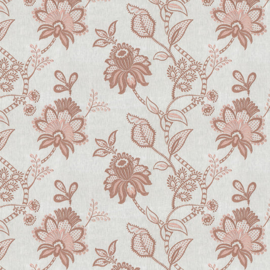 JF Fabrics LIVELY 43 Fabric Floral,Traditional,Transitional Pink  Embroidery - 8430143 J8581