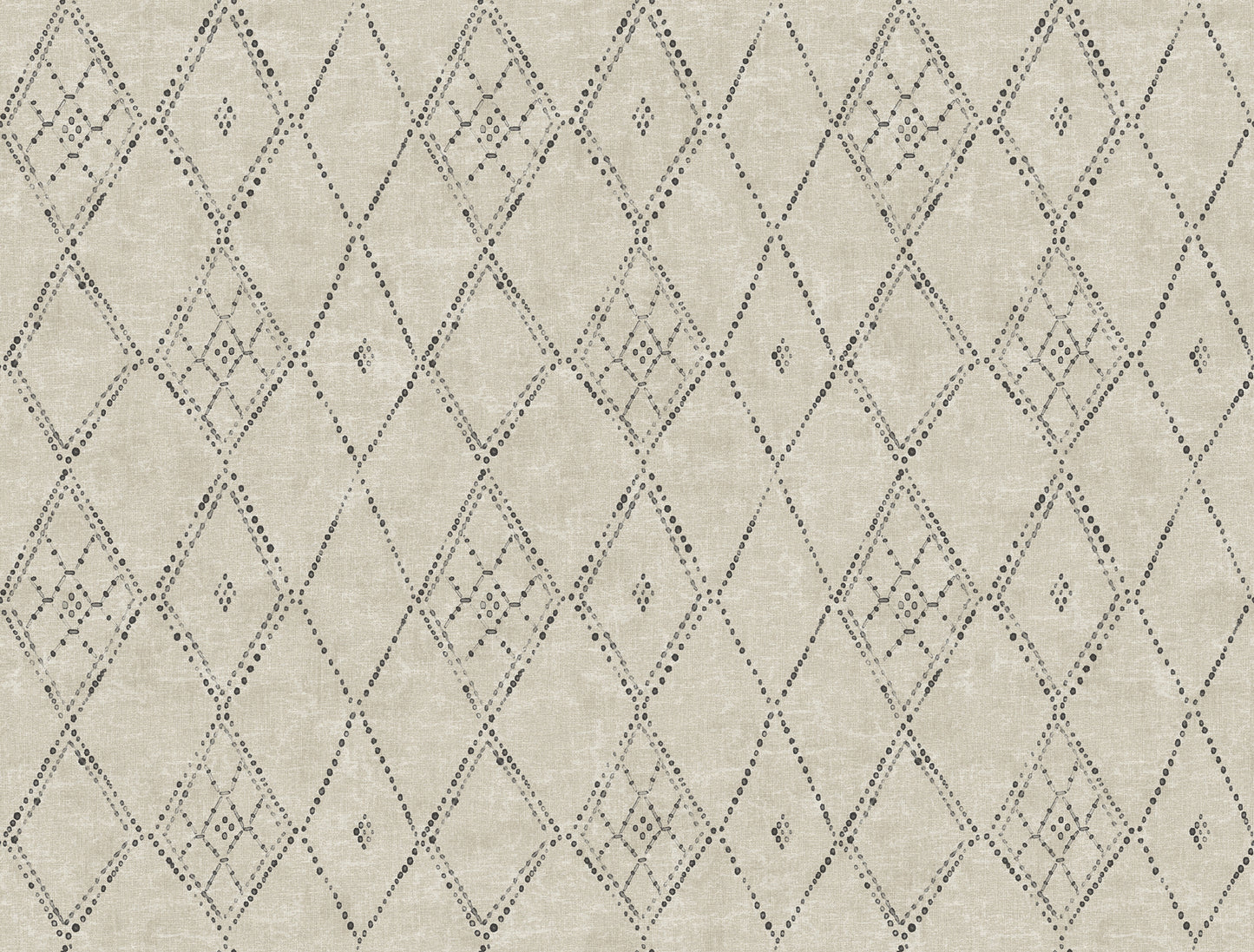 York Wallcoverings Lemieux et Cie Signature Souk Diamonds Taupe Wallpaper Kitchen and Bath Geometrics Blacks   - LM5311