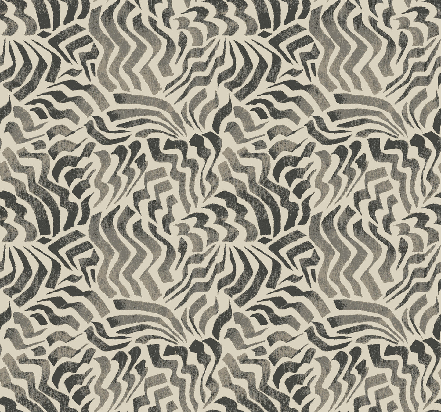 York Wallcoverings Lemieux et Cie Signature Zora Wave Charcoal Wallpaper Eclectic Weaves Blacks   - LM5324