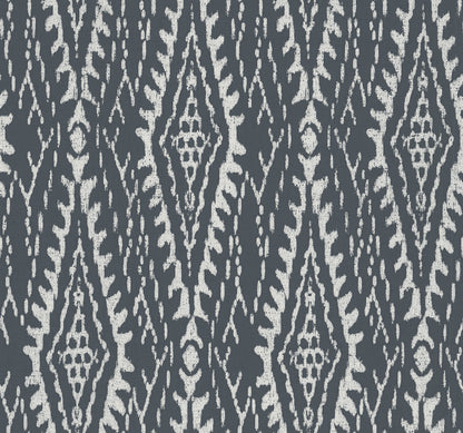 York Wallcoverings Lemieux et Cie Signature Rousseau Paperweave Charcoal Wallpaper Transitional Geometrics Greys   - LM5342