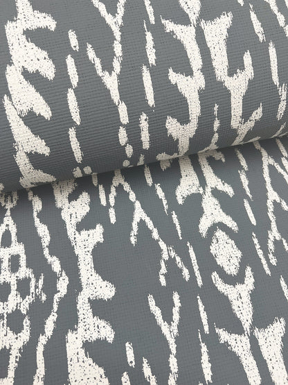 York Wallcoverings Lemieux et Cie Signature Rousseau Paperweave Charcoal Wallpaper Transitional Geometrics Greys   - LM5342