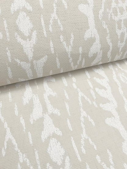 York Wallcoverings Lemieux et Cie Signature Rousseau Paperweave Linen Wallpaper Bohemian Geometrics Beiges   - LM5343