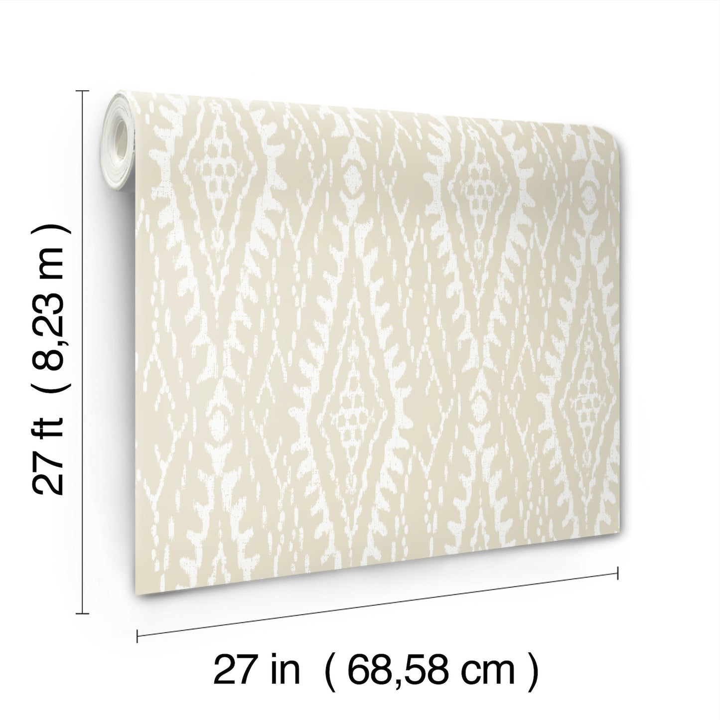 York Wallcoverings Lemieux et Cie Signature Rousseau Paperweave Linen Wallpaper Bohemian Geometrics Beiges   - LM5343