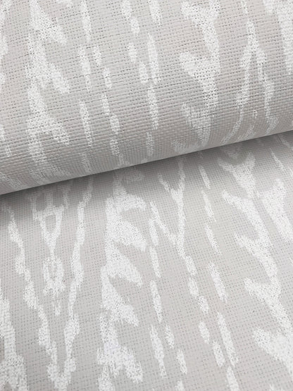 York Wallcoverings Lemieux et Cie Signature Rousseau Paperweave Warm Grey Wallpaper Bohemian Geometrics Greys   - LM5345