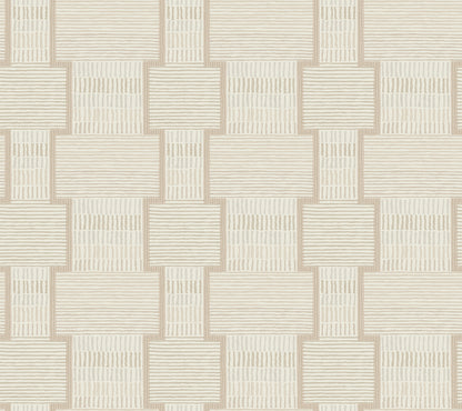 York Wallcoverings Lemieux et Cie Signature La Broderie Blush Wallpaper Modern Geometrics Pinks   - LM5372