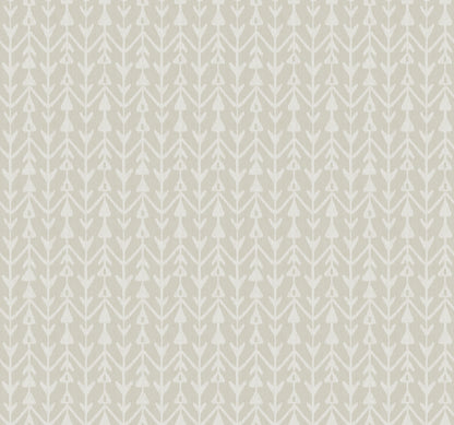 York Wallcoverings Lemieux et Cie Signature Martigue Stripe Beige Wallpaper Bohemian Stripes Beiges   - LM5385
