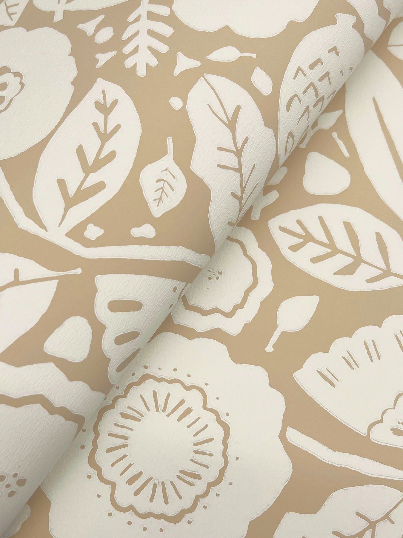 York Wallcoverings Lemieux et Cie Signature Camille Blossom Ochre Wallpaper Feature Wall Florals Yellows   - LM5392