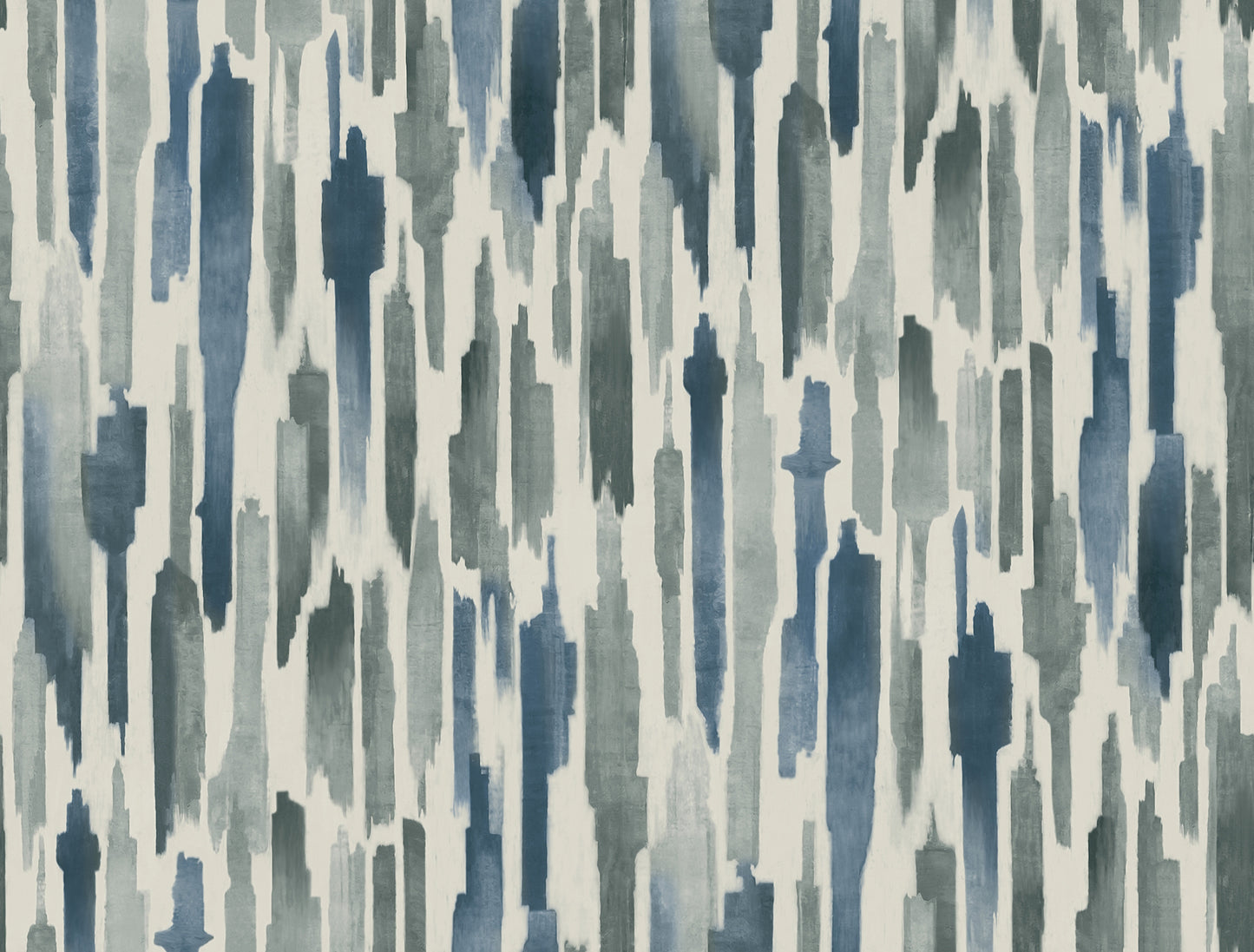 York Wallcoverings Lemieux et Cie Signature Pluie Ocean Wallpaper Eclectic Modern Blues   - LM5401