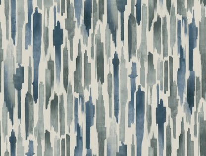York Wallcoverings Lemieux et Cie Signature Pluie Ocean Wallpaper Eclectic Modern Blues   - LM5401