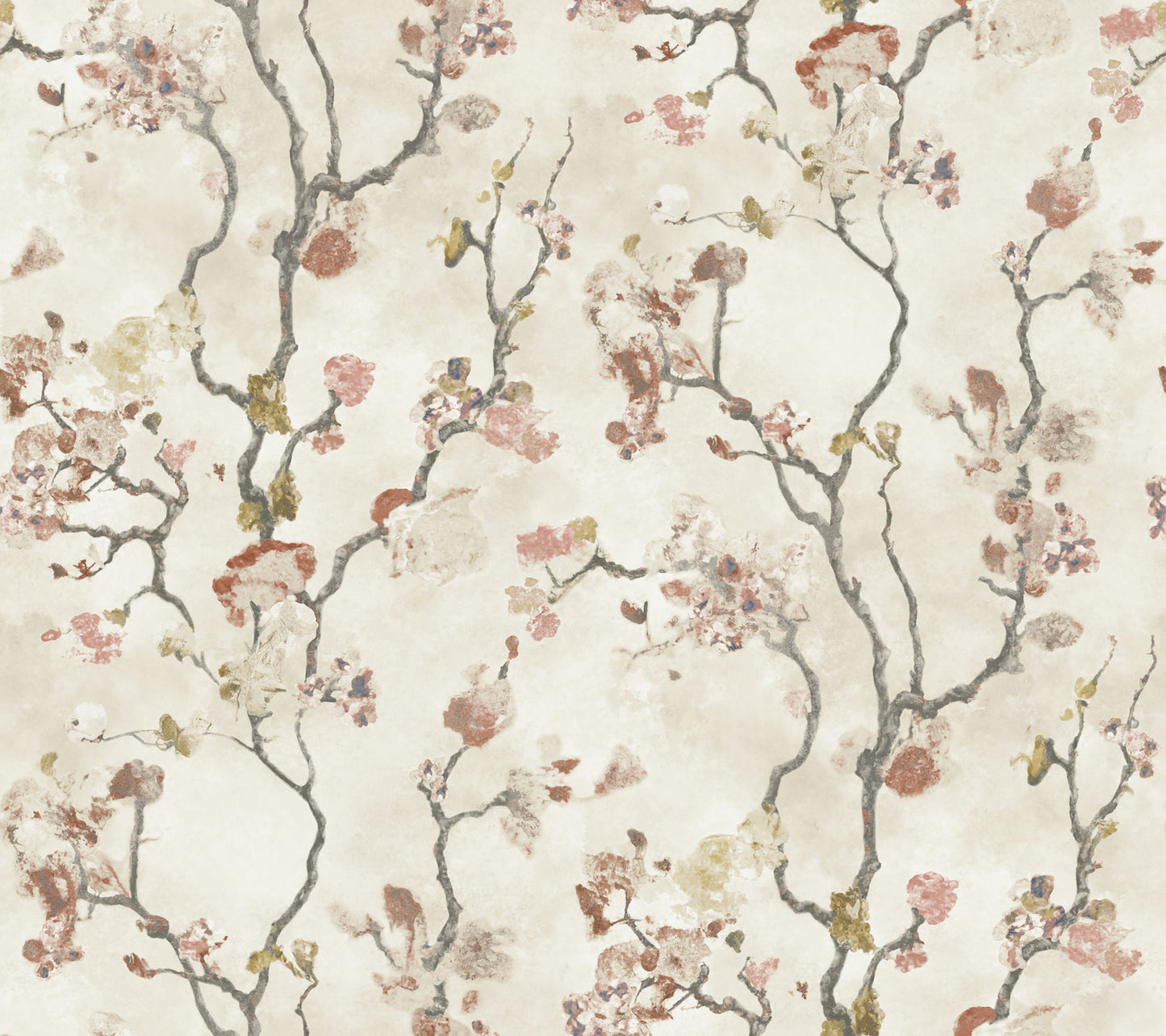 York Wallcoverings Lemieux et Cie Signature Avril Chinoiserie Coral Wallpaper Traditional Florals Oranges   - LM5413