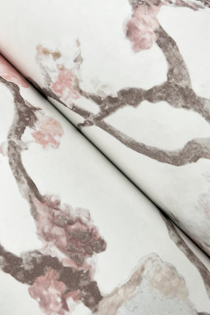 York Wallcoverings Lemieux et Cie Signature Avril Chinoiserie Blush Wallpaper Traditional Florals Pinks   - LM5414