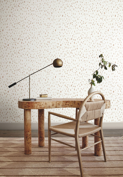 York Wallcoverings Lemieux et Cie Signature Tachette Terracotta Wallpaper Feature Wall Geometrics Pinks   - LM5422