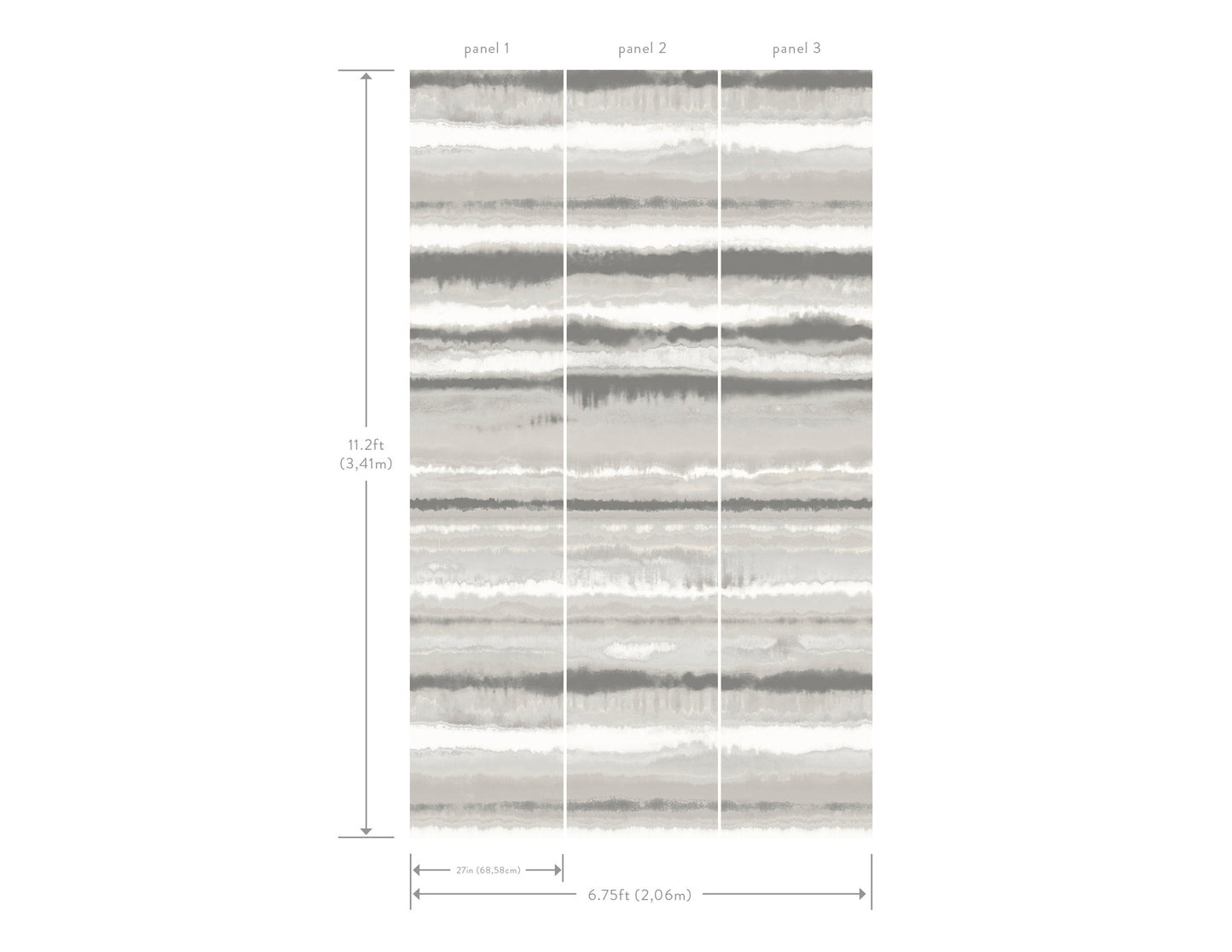 York Wallcoverings Lemieux et Cie Signature Edition Mural Neutral Wall Mural Transitional Modern Beiges   - LM5427M