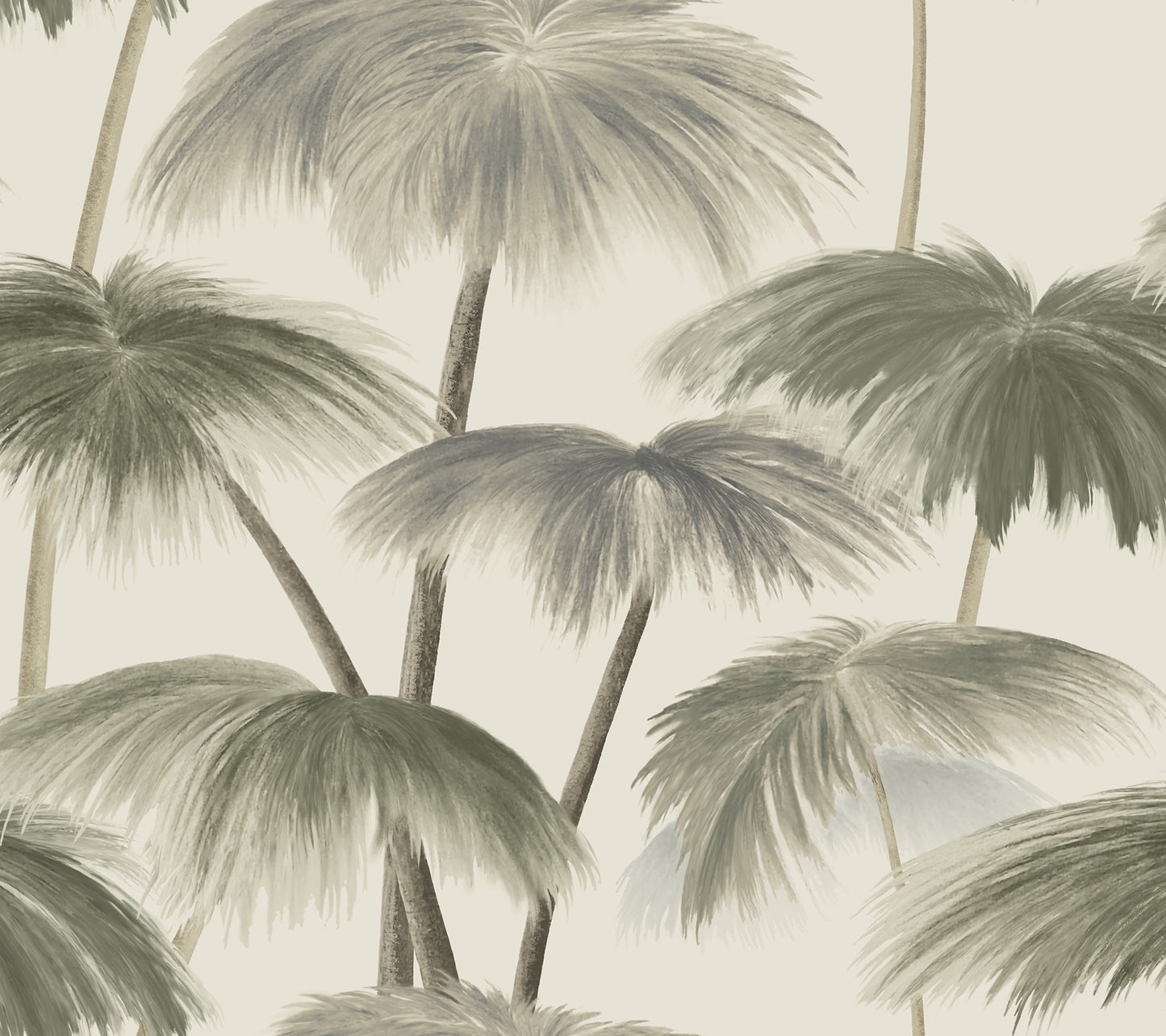 York Wallcoverings Best Sellers Plein Air Palms Vintage Wallpaper Tropical Tropical Beiges   - LM5433