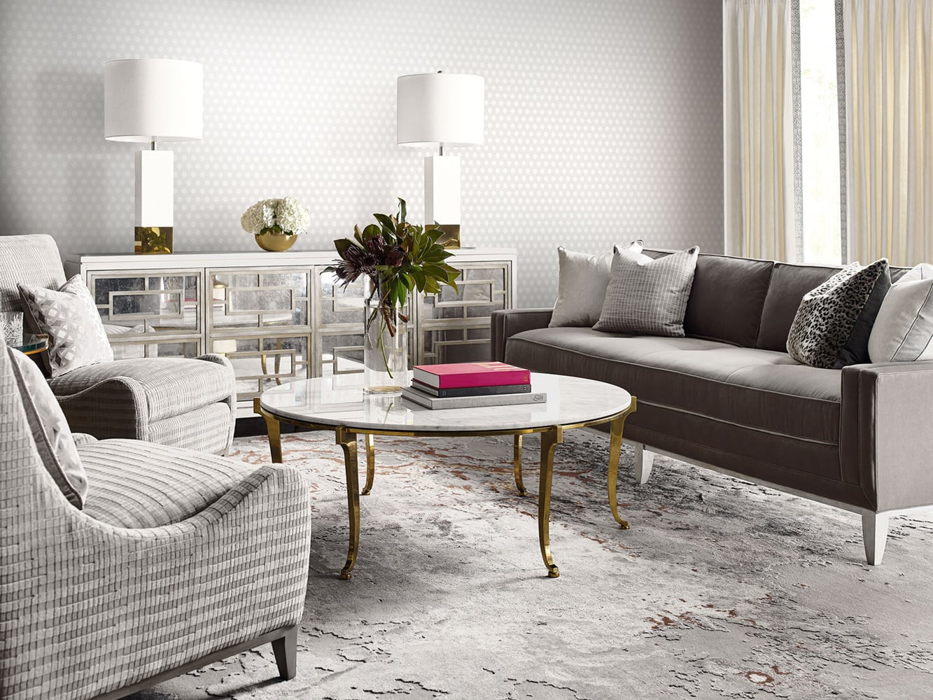 Lillian August Luxe Retreat Cabana Wicker Wicker Coastal Grey Matte  - LN10200