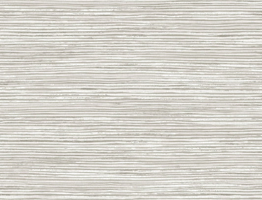 Lillian August Luxe Retreat Osprey Faux Grasscloth Grasscloth Coastal Silver Shimmer Sidewall - LN10308