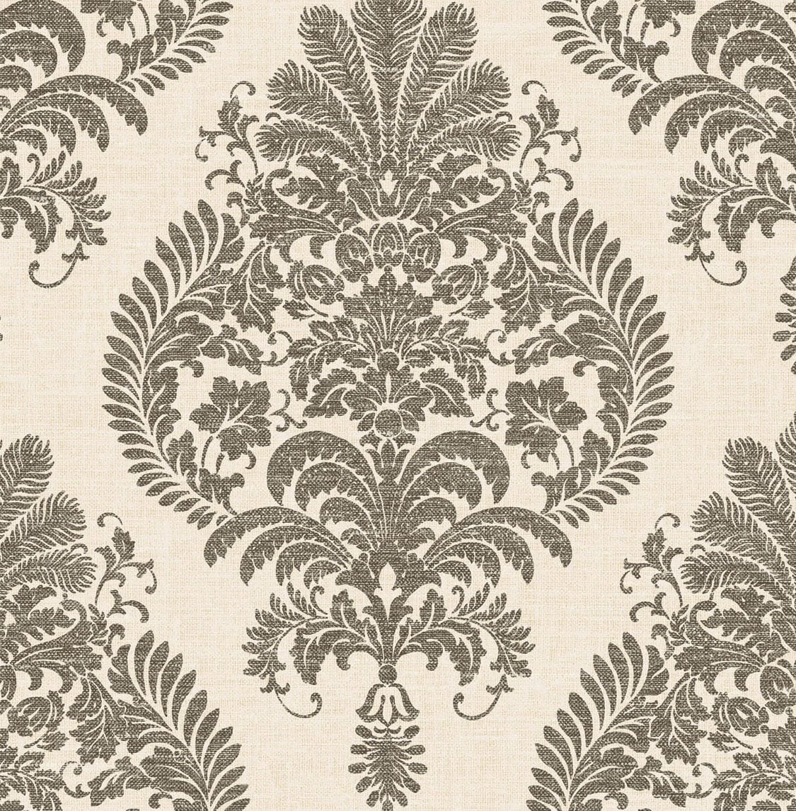 Lillian August Luxe Retreat Antigua Damask Damask Coastal Grey Matte Sidewall - LN10400