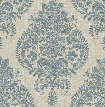 Lillian August Luxe Retreat Antigua Damask Damask Coastal Blue Matte  - LN10402