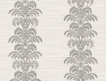 Lillian August Luxe Retreat Palm Frond Stripe Stringcloth Palm Leaf Coastal Grey Matte  - LN10500