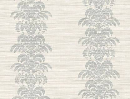 Lillian August Luxe Retreat Palm Frond Stripe Stringcloth Palm Leaf Coastal Grey Matte  - LN10508