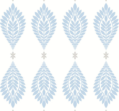 Lillian August Luxe Retreat Mirasol Palm Frond Palm Leaf Coastal Blue Matte  - LN10602