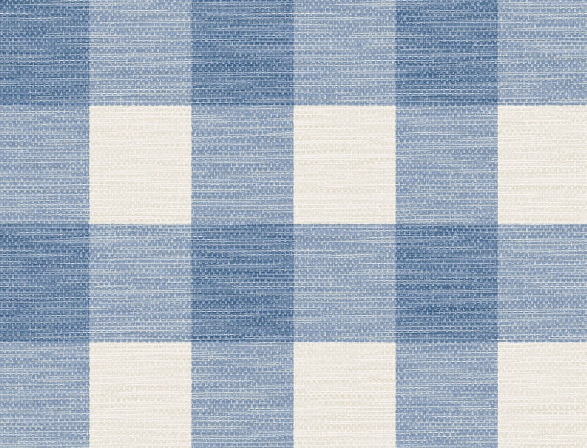 Lillian August Luxe Retreat Rugby Gingham Gingham Coastal Blue Matte Sidewall - LN10802