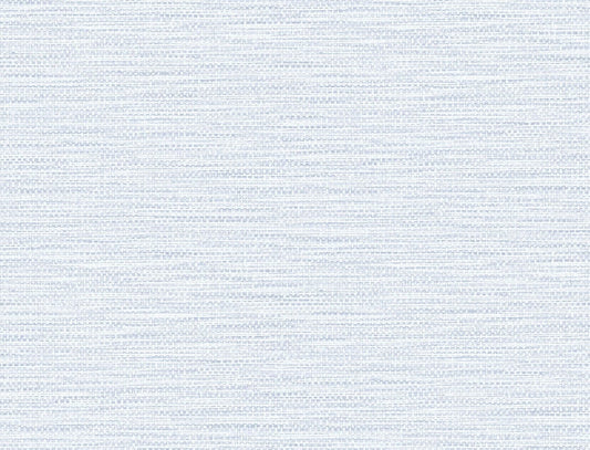 Lillian August Luxe Retreat Faux Linen Weave Faux Coastal Blue Matte Sidewall - LN10912