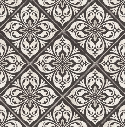 Lillian August Luxe Retreat Plumosa Tile Tile Coastal Black Metallic  - LN11000