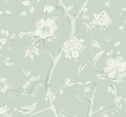 Lillian August Luxe Retreat Southport Floral Trail Chinoiserie Coastal Green Matte  - LN11104