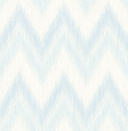 Lillian August Luxe Retreat Regent Flamestitch Stringcloth Chevron Coastal Blue Matte  - LN11202