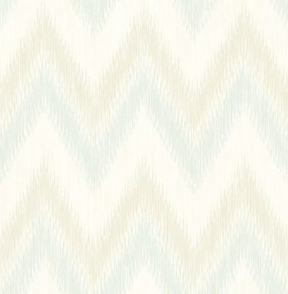 Lillian August Luxe Retreat Regent Flamestitch Stringcloth Chevron Coastal Green Matte  - LN11204