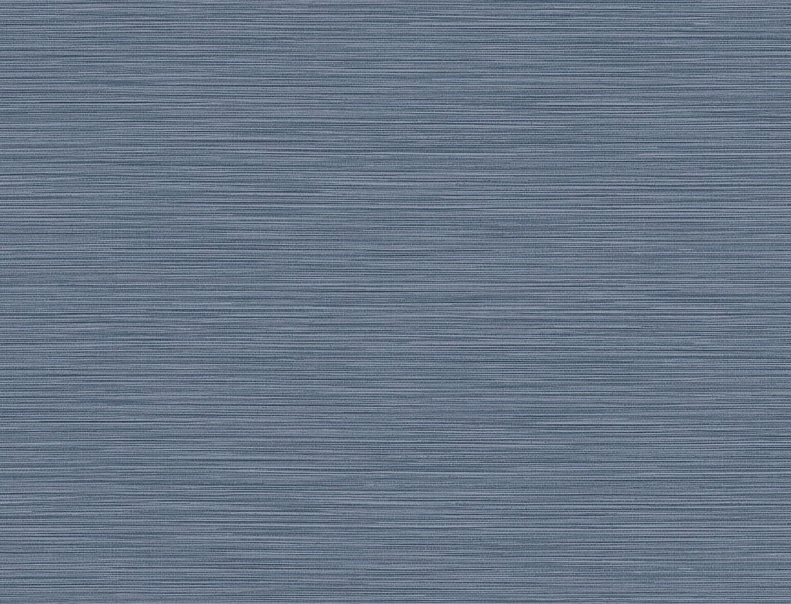 Lillian August Luxe Retreat Reef Embossed Vinyl Grasscloth Coastal Blue Matte Sidewall - LN11302