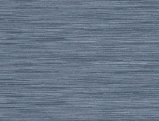 Lillian August Luxe Retreat Reef Embossed Vinyl Grasscloth Coastal Blue Matte Sidewall - LN11302