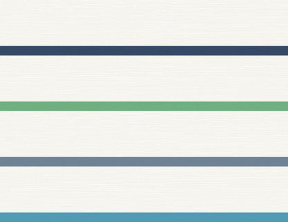 Lillian August Luxe Retreat Crew Stripe Stripe Coastal Blue Matte  - LN11412