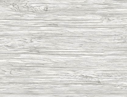 Lillian August Luxe Retreat Washed Shiplap Embossed Vinyl Wood Coastal Grey Matte  - LN11600